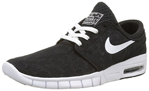 FR Avis Nike Stefan Janoski Max, Chaussures de Skateboard Homme, Multicolore (Black/White), 41 EU