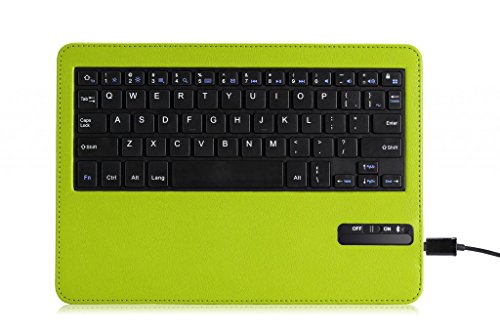 MoKo Samsung Galaxy Tab S 10.5 Bluetooth Tastatur Hülle – PU Leder Tasche Schutzhülle mit abnehmbarer Wireless Bluetooth Keybord Case QWERTY Layout für Samsung Galaxy Tab S 10.5 Zoll Tablet, Grün - 6