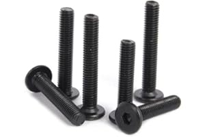 OG Secure | M5 Ultra Thin Wafer | Flat Head Low Profile Screws | Bolt | Allen Key | Black 6-65mm - 15mm / 25