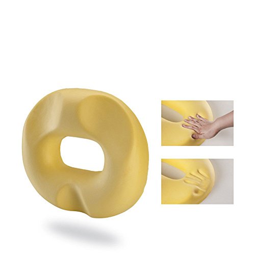 BNT 100% Hochgradiger Comfort Rutschfestes Memory-Schaum Sitzkissen Stuhlkissen Orthopädisches / Ergonomisches Sitzauflage Stuhlpolster um Steißbeinschmerzen / Rückenschmerzen Stuhlauflage Kissen für Auto,Büro- & Rollstuhl sowie Reisen (Sitzkissen) - 8