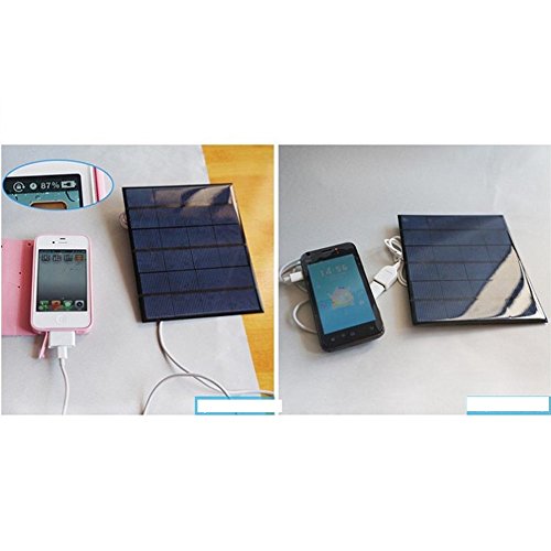 Janecrafts 3.5W 6V 500mA Mini Solarpanel Solarmodul Polykristallin Solarzelle Mit USB zur Aufladung für Mobilgeräte & Powerbanks - 2