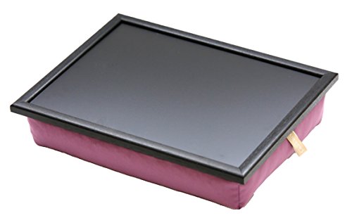 Andrew´s Knietablett Laptray mit Kissen Tablett Uni schwarz/rot