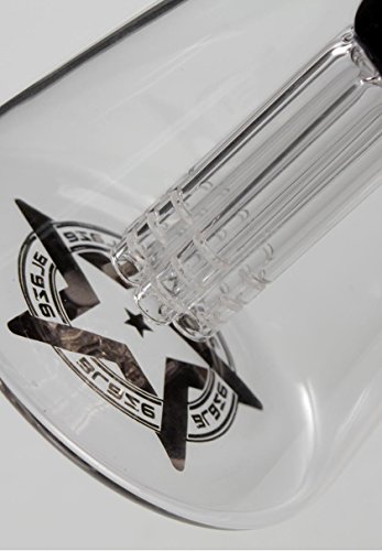 ‚Blaze? Vorkühler 6-Arm Perkolator mit Kopf, Gewicht: 0,21 kg, Höhe: 105mm, Ansatz: 45°, Schliff: NS 14/19 (14,5mm/18,8mm), Zubehör: Kopf NS 19, Adapter NS 19/14, Form: Pyramide, Farbe: grau/titan - 3