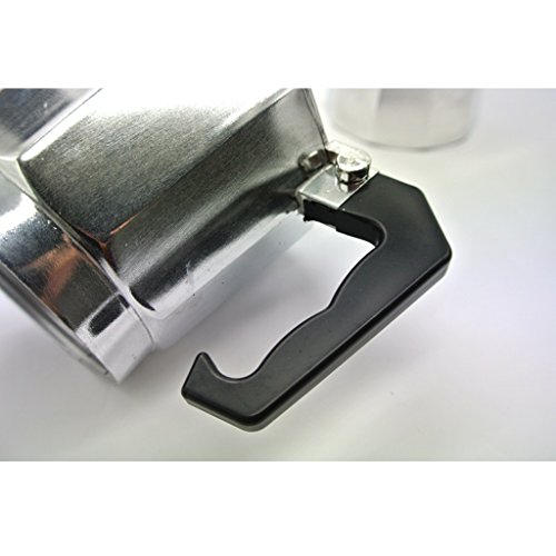 MagiDeal Moka Express Kanne Espressokocher – Silber, 3 Tassen - 6