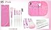KIMUSE Professional 7 Pcs Makeup Brush Set Tools Make-up Sets Toiletry Kit Wool Brand Make up Brush Set Case (#5)