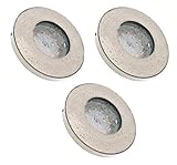 Incluye 3 x 3000 K W GU10 Blanco de 6,0 W Power SMD bombilla.