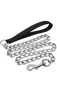 St petcare Heavy Duty Dog Leash, Metal Dog Leash Dog Chain with Handle for Small & Medium and Large Size Dogs (X-Large)