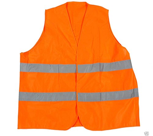 Übergrößen Warnweste / Sicherheitsweste in Orange in großen Größen von 6XL – 10XL