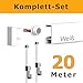 Produktbild 20 Meter Bilderleisten Galerieleisten - Komplett Set in weiß von Hang-it