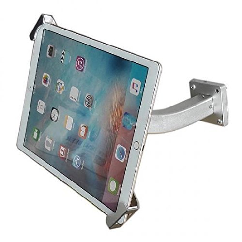 System-S Universal Präsentation Wandhalter mit gebogenem Haltearm abschließbar Wandhalterung für 12″ Zoll Tablet PC´s - 2