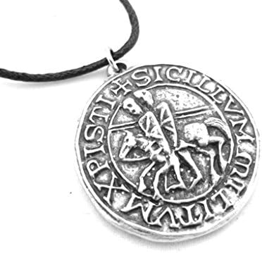 Knights Templar Seal Pewter Pendant