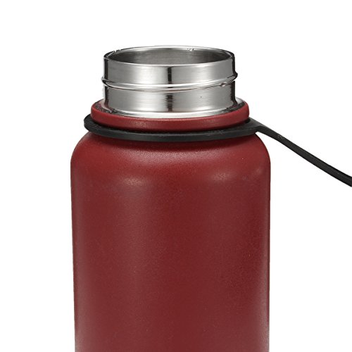 KING DO WAY 600ml Trinkflasche Weithals Thermosflasche mit Doppelwandig 18/8 Edelstahl & Anti rutsch Beschichtung | Wasserflasche Auslaufsichere Vakuum-isolierte | Premium Sportflasche – BPA Frei | Ideal für Arbeit Lernen Sport Reise - 4