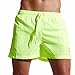 Produktbild Hffan Herren und Jungen Badehose Badeshorts Block Swim Shorts in angesagten Männer Badehose Shorts Badehose Quick Dry Beach Surfing Laufen Schwimmen Watershort Beachshort Schwimmhose (Grün, M)