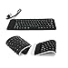 Produktbild Wired Keyboard, ourmall New Generic Faltbare USB Tastatur USB Mini Flexible Silikon Tastatur faltbar für Laptop Notebook (schwarz)