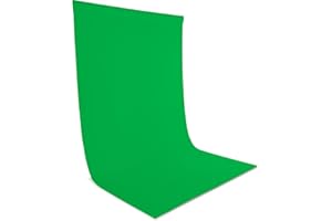 Zdada Grün Fotohintergründe 1.5x2.1M, Faltbarer Grün Fotoleinwände Hintergründe, Waschbarer Polyester Fotohintergrund, Studiohintergrund für Fotostudio, Video, Live Streaming, Meeting, Gaming