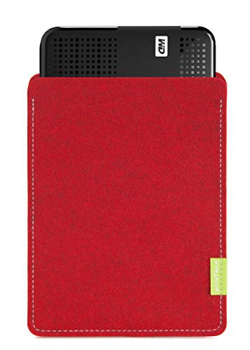 WildTech Sleeve für WD My Passport Ultra Festplatte HDD 2,5 Zoll Hülle Tasche - 17 Farben (made in Germany) - Kirschrot
