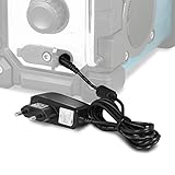 baustellenradio bosch blau Lieferumfang: 1x Wicked Chili 1.0 Ampere Euro Stecker Netzteil Adapter für Makita Akkuradio mit DAB, DAB+, Bluetooth oder UKW (Kabellänge 1,8m, Farbe: schwarz)