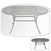 Produktbild WOLTU Schutzhülle Schutzhaube Gartenmöbel Abdeckplane Abdeckhaube für Tisch Gewebeplane Plane Hülle Abdeckung Oval 70x180x120cm Transparent GZ1162tp