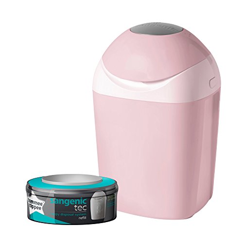 Tommee Tippee Sangenic Tec Nappy Disposal Tub (Pink)
