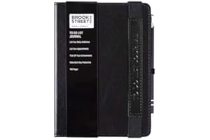 BROOK STREET NOTES Cuaderno de notas A6, lista de tareas, gama nueva, color negro A6