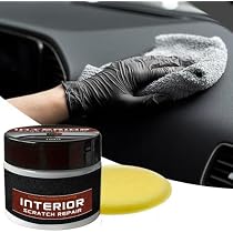Kit De 2 Produits Pour Effacer Les Rayures Sur Plastique Intérieur Voiture - Restaurateur De Tableau De Bord Et Pièces En Plastique, Protège Des UV