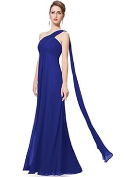 Ever Pretty Damen Lange One Shoulder Chiffon Abendkleider Festkleider 09816