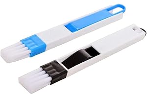 XJKLBYQ 2pcs fenêtres de fenêtre Brosse de Nettoyage, rainure de fenêtre Brosse de Nettoyage Petite Pinceau de Brosse de ménage Brosse de coulis de Balayage, Pinceau à Crevasse.