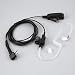Produktbild Swiftswan PTT Mikrofon Ohrhörer 2 Pin lange Surveillance Ohrhörer Headset für Motorola Radio Walkie Talkie Schwarz Intercom Air Guide