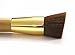 LyDia® Professional Double-Sided Eco-friendly Bamboo Handle Face & Body Flat and Angled Foundation/Blush/Loose Powder/Bronzer/Highlighter/Concealer Contour Buffing Brush F-021