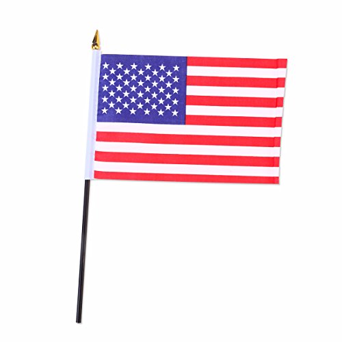LUOEM Amerikanische Hand Flaggen USA halten Flaggen 12pcs - 2