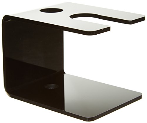 Executive Shaving Black Acrylic Universal Brush and Razor Stand