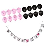 MagiDeal 12xBachelorette Ballons & Bride To Be Banner Bunting Hen Party Dekoration