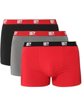Lower East Herren Boxershorts Retro, in Verschiedenen Farben 3er Pack