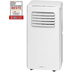 Clatronic CL 3671 Climatiseur Mobile, Classe d'efficacité énergétique A, Puissance de Refroidissement 7000 BTU, écran LED, télécommande