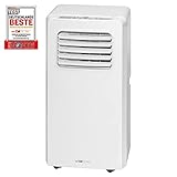 Clatronic CL 3671 Climatiseur Mobile, Classe d'efficacité énergétique A, Puissance de Refroidissement 7000 BTU, écran LED, télécommande