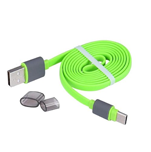 Sannysis USB 3.1 Tipo-C Cable de datos de carga para Oneplus 3, color verde - Sannysis