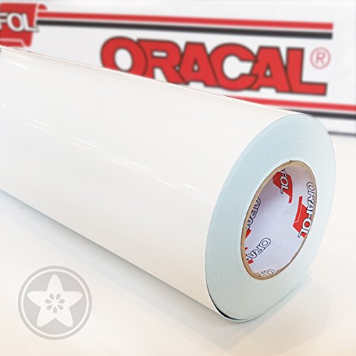 Oracal 621 FOLIE 010 - Weiß Klebefolie - 5m x 63cm - Orafol - Möbelfolie - Plotterfolie- selbstklebend