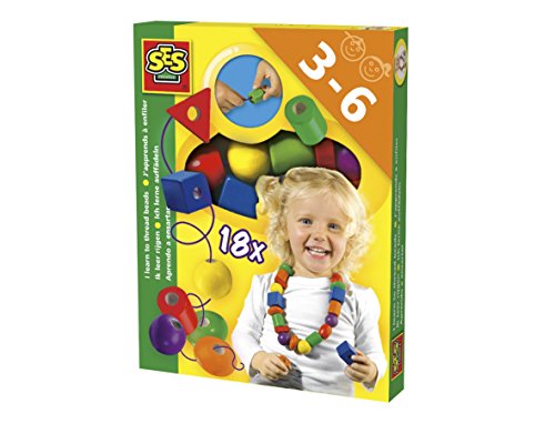 Imagen 5 de Ses Creative - Aprendo a enhebrar cuentas, kit de juego, multicolor (14808)