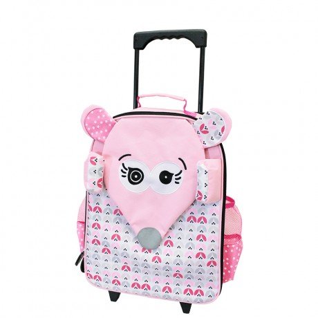 Preisvergleich Produktbild Les Deglingos Koffer Trolley coquelicos Maus