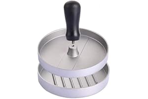 Pressa per Hamburger, Bi-Komfort Patty Press, Patty Maker, Patty Stamp, in Alluminio e Rivestito con Antiaderente e Alimentare Sicuro Materiale, Ideale per Pressare Patties e Come Mini Padella