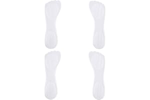BEIKALONE 2 pares de plantillas de silicona de tacón alto para uso diario, cojín de pie para masaje, almohadillas de gel suave para calzado, para aliviar el dolor. Longitud: 21 cm, transparente.