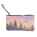 Produktbild Bargeld Geldbörse, Handy Super Große Kapazität Canvas Tasche Mit Griff, Personalisierte Kosmetische Federmäppchen/Stift Box/Aufbewahrungstasche-Sessellift Ski