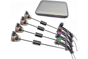 Hirisi Tackle® Carp Fishing Swinger Set Illuminated Indicator 4pcs in Zipped Protected Case