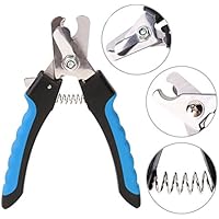 [Gesponsert]Krallenschere, Bigbear Krallenzange für Alle Hunde und Katzen mit Schutzvorrichtung, Sicherheitsverschluss und Nagelfeile. Handliche, Gut in der Hand Liegende Edelstahl, Super Scharfe Schneide und Komfortable Gummibeschichtete Griffe für Besten Halt