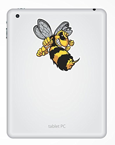 2 x Wespe Biene Hornet Vinyl Aufkleber Aufkleber Laptop Reise Gepäck Auto Ipad Schild Fun # 4637 – 15cm/150mm Wide - 3