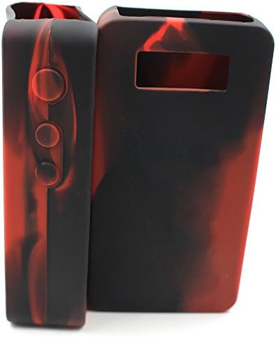 Snow wolf Snowwolf 200W Protect Protective Silicone Case Cover Skin Perfect Fit Smooth Fix and Pull (9 Colors Choose) (Black-Red)