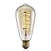 Produktbild TRANSTEC® ST64 FLEXIBLE Glühbirne - 4 Watt Bernstein Glas Vintage Edison Home-Deco Retro Birne WarmWeiß - Weit Dimmbar - Christamas Valentine Birne - E27 Base 2200K