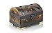 Produktbild Brynnberg Kleine Schatztruhe 24x16x16cm Holztruhe Schatzkiste Vintage Look antikes Design Piraten Schatzsuche Holz massiv braun Spardose Schatulle Bauernkasse Holz Sparkasse Truhe