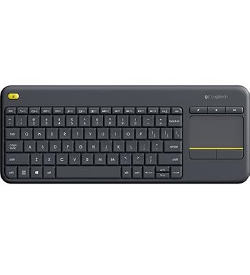 Logitech K400 Plus RF sans fil AZERTY Belge Noir clavier - claviers (RF sans fil, Universel, AZERTY, Français, Sans fil, Universel)