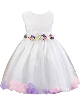 Moollyfox Floreale Senza Maniche Multistrato Garza Principessa Partito Ragazze Bambini Vestito